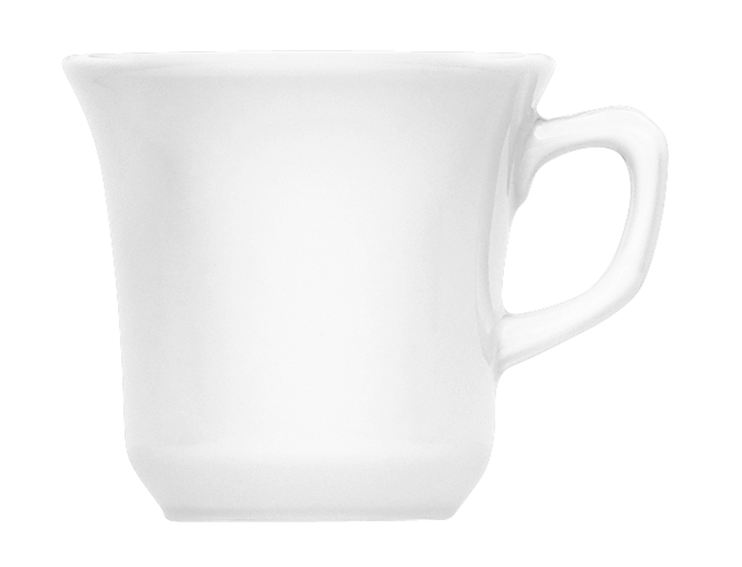Bauscher, Bonn - Tasse-Obere Glockenform, weiss, uni, 0,23 ltr.