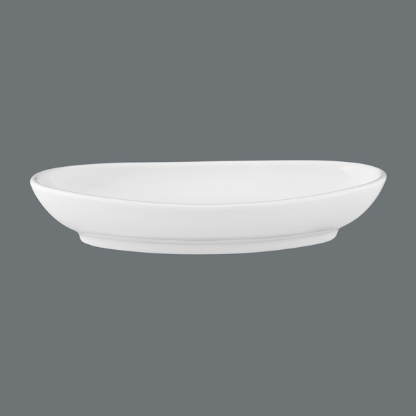 Seltmann Weiden, Meran, Steak & More - Beilage oval tief 5231, weiss, uni, 18,5 cm