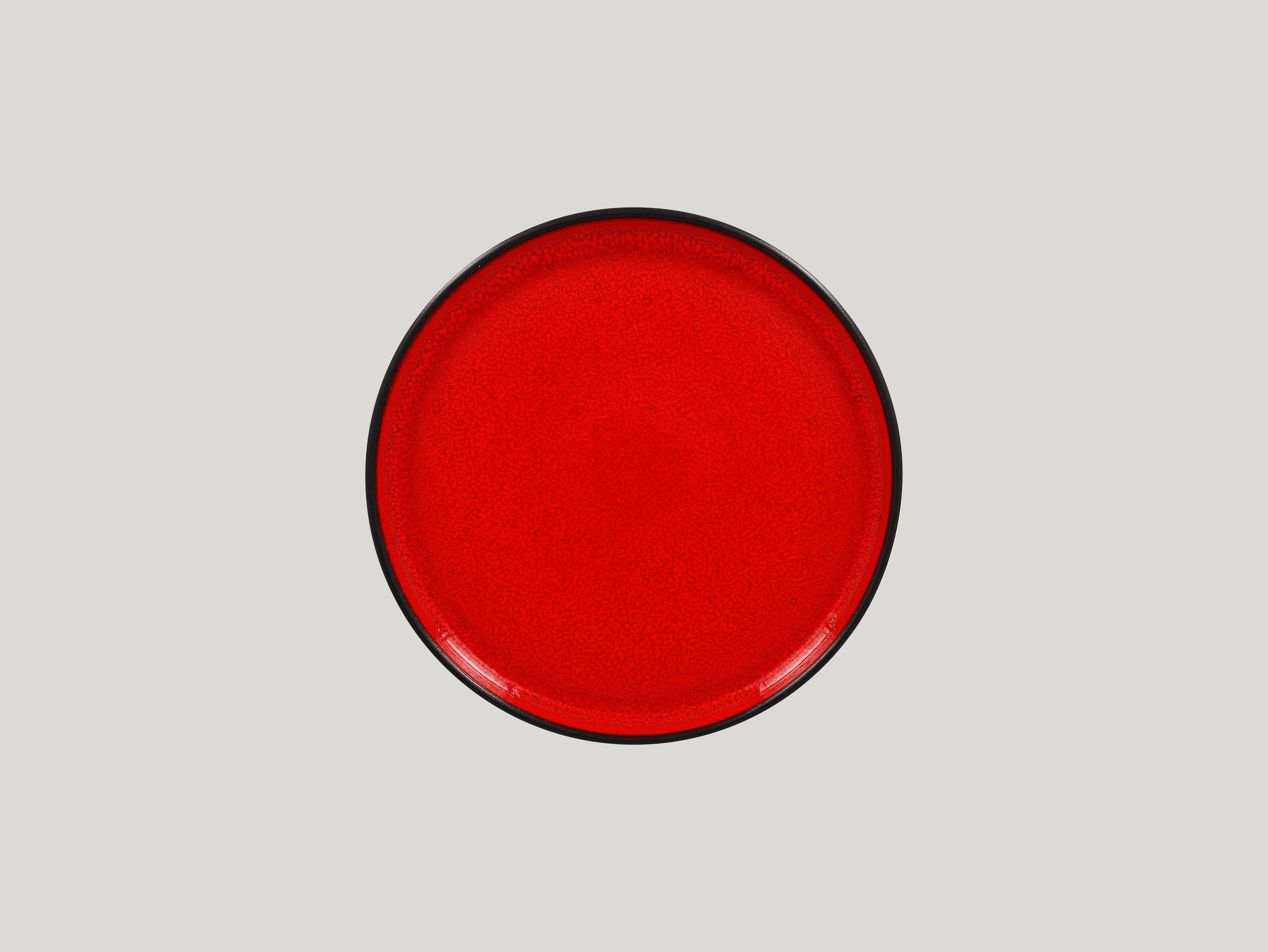 RAK, Fire : Red - Teller flach, senkrechter Rand, 22,7 x 2,5 cm