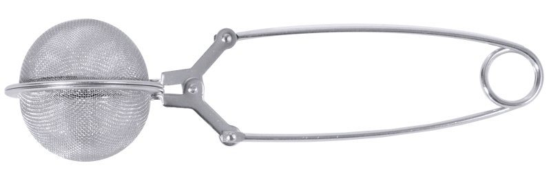 Teebrühsieb, aufklappbar, fein, Edelstahl, L: 15 cm, D: 4,5 cm