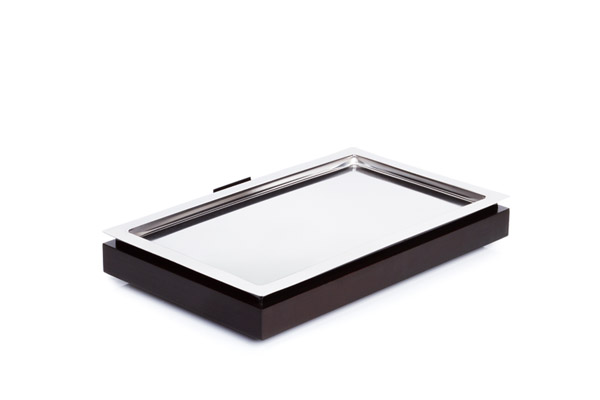 Cool Plates Set 1 FRAMES 53 x 32,5 cm, H: 8,5 cm Buche, massiv, Farbton Wenge GN 1/1 EdSt.-Tablett
