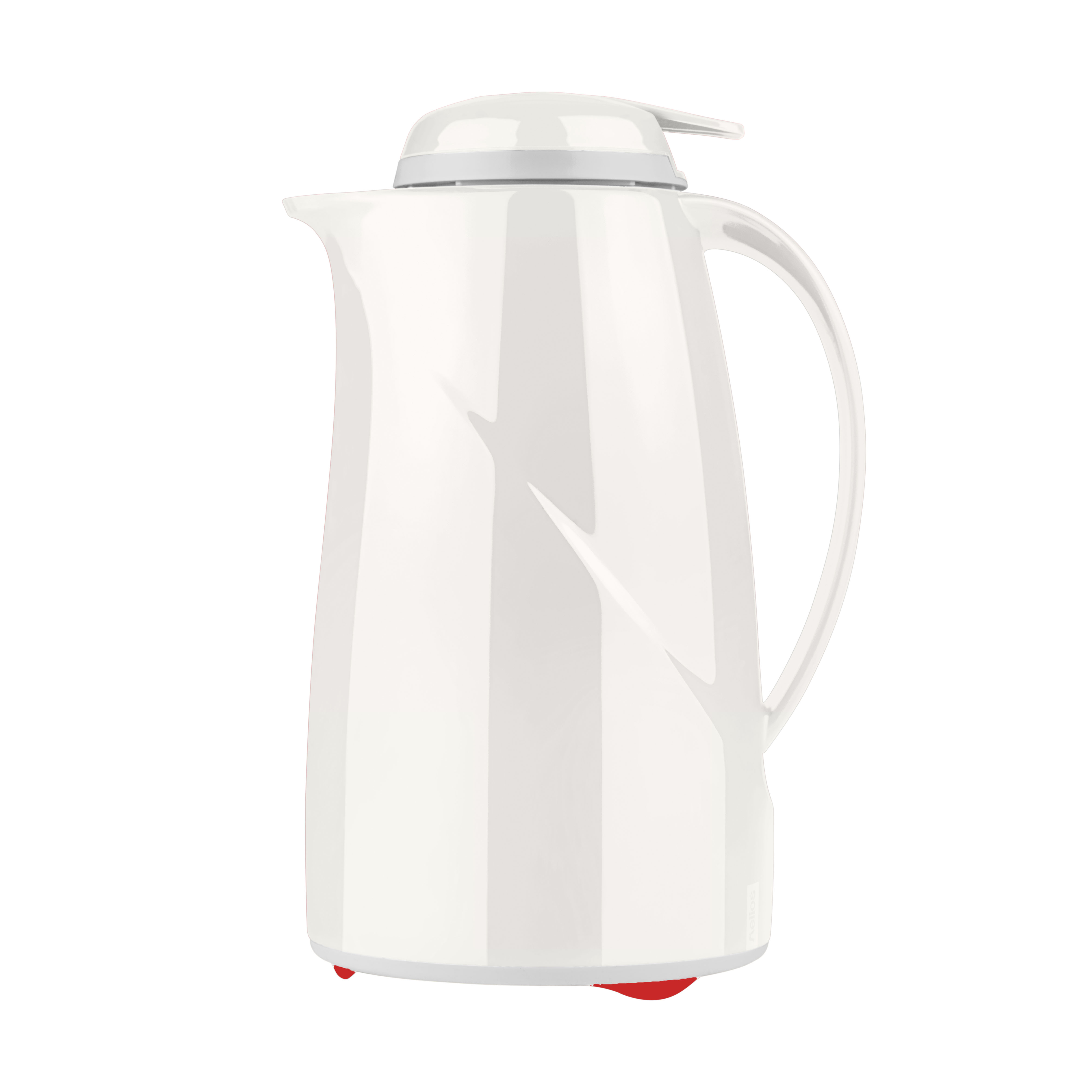 Isolierkanne Helios Wave Push, Inhalt: 1,0 ltr., Farbe: weiß