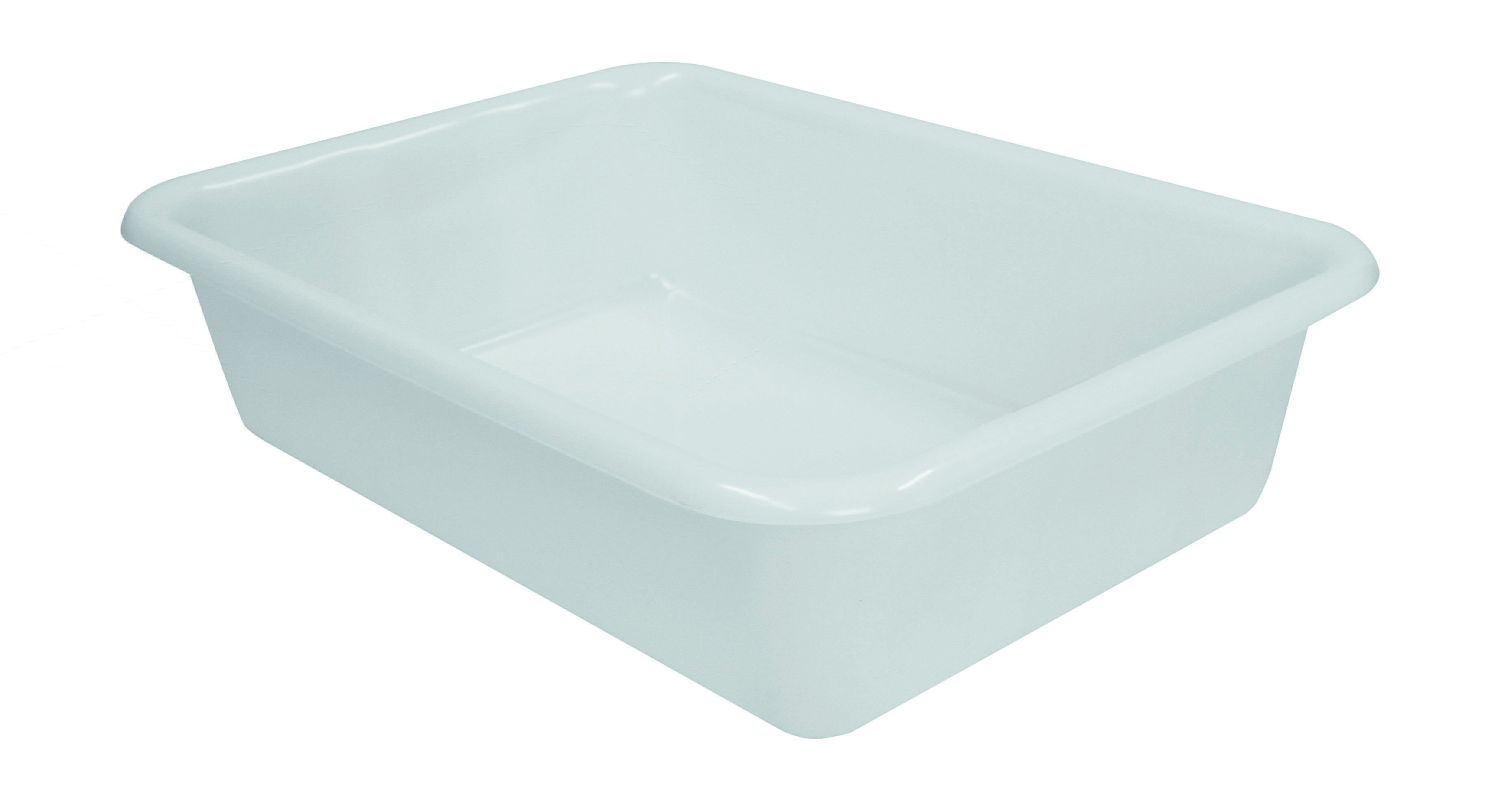 Teigwanne rechteckig, PE weiss, 610 x 440 x 150 mm, Inhalt: 25 ltr.