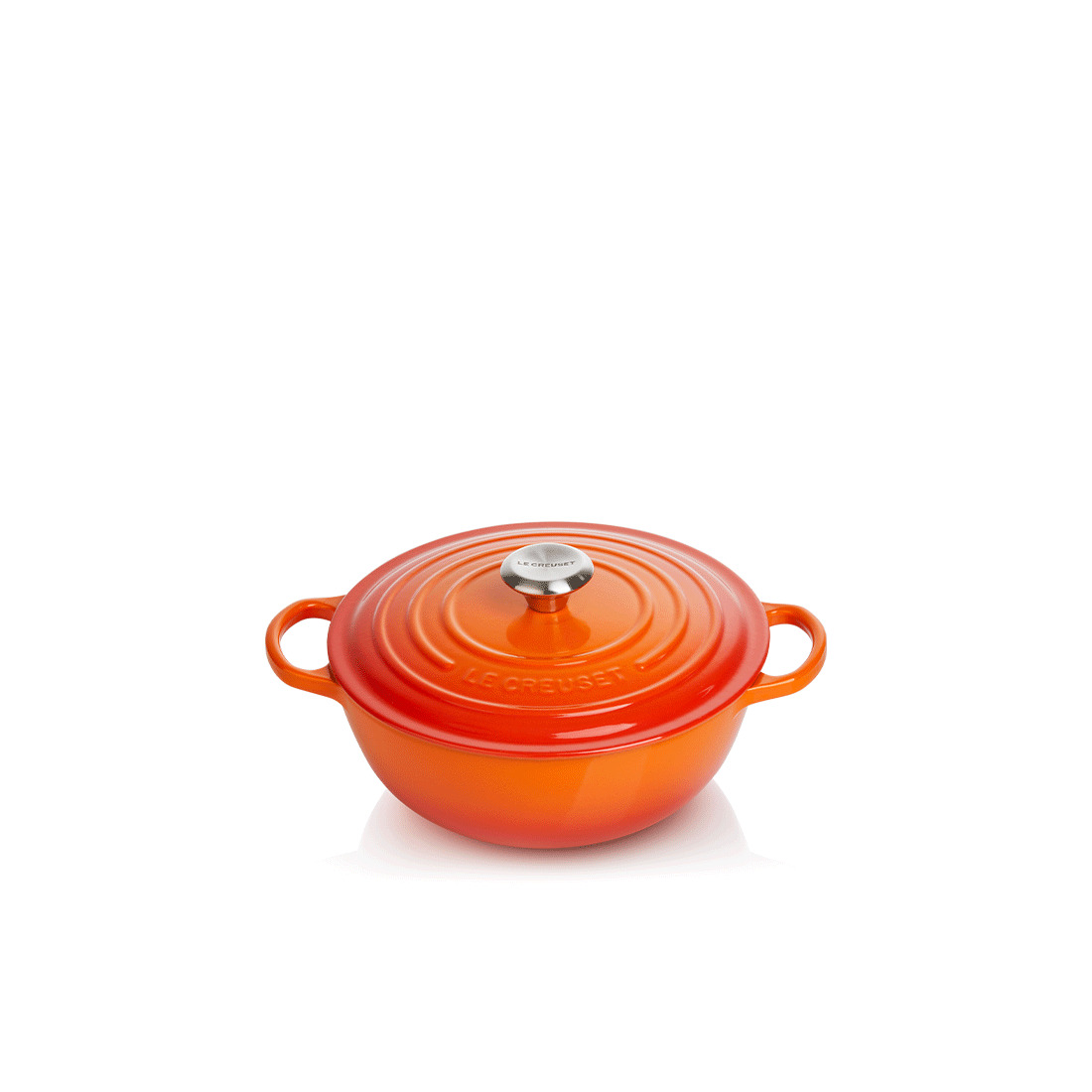 Le Creuset, Gusseisen - La Marmite rund Signature, 26 cm/ 4,1 ltr., Fb. Ofenrot