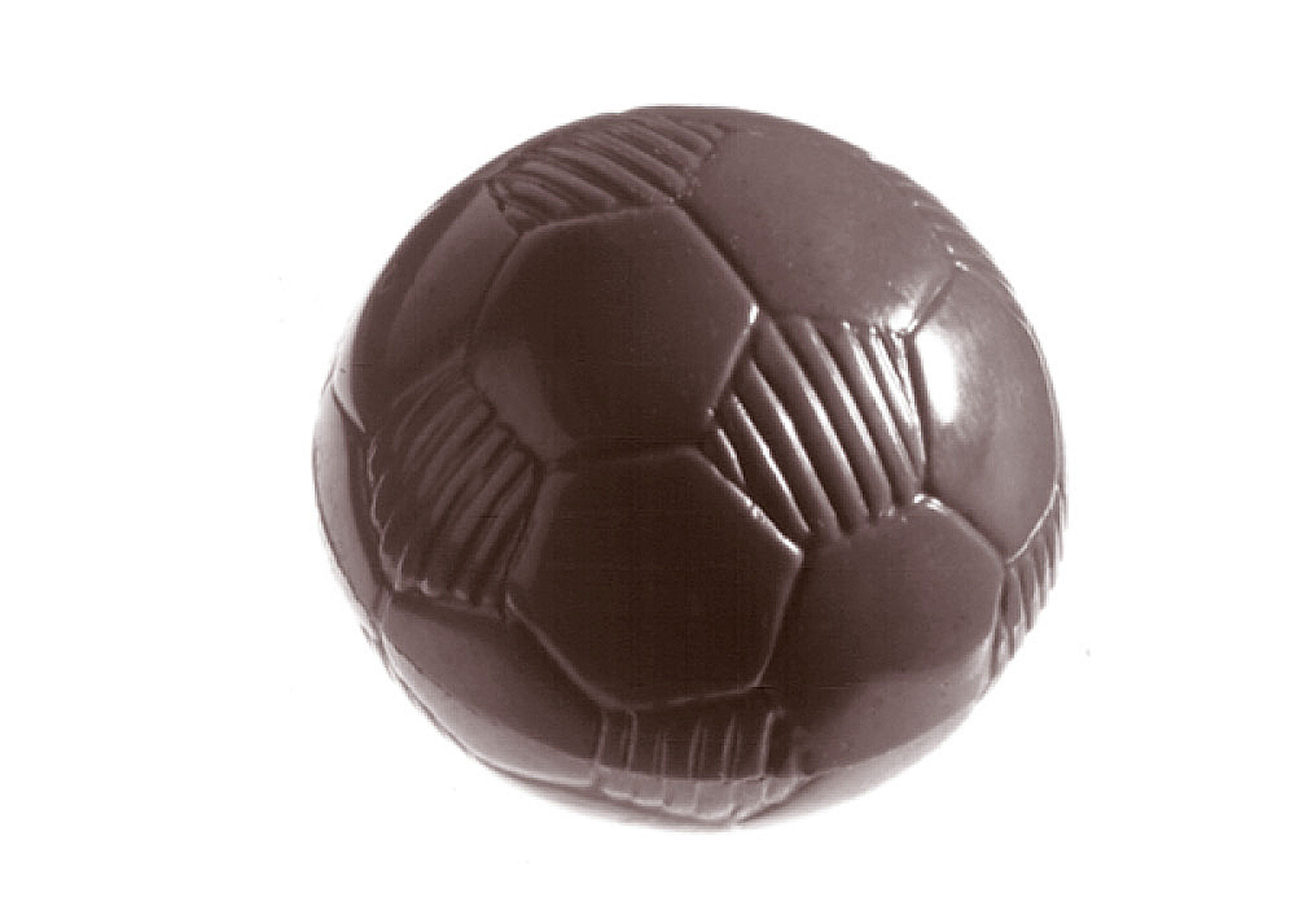 Schokoladen- Form Fussball, Doppelform, 275 x 135 mm, 4 x 8 Stück D: 26 mm