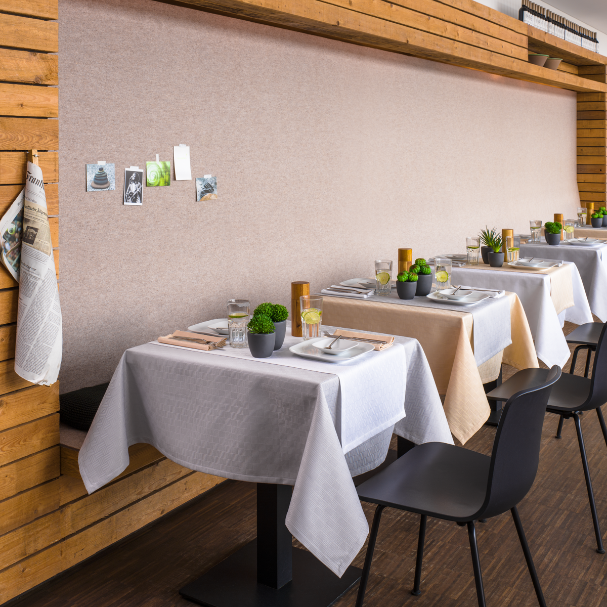 Tischläufer Quadro - Dezente Stäbchenkaros