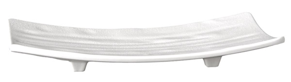 Tablett, Sushiboard ZEN, 22 x 12 cm, H: 3 cm, Melamin, schwarz, Steinoptik