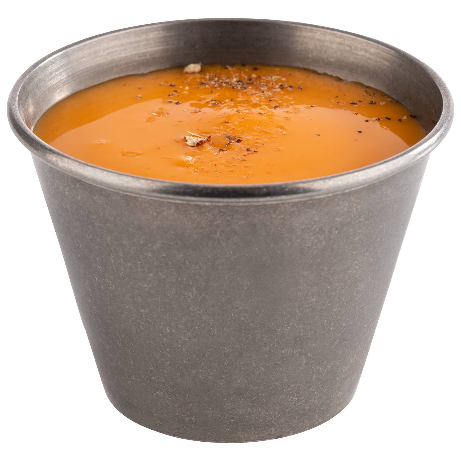 Dip-Schälchen, 6er-Set, Edelstahl, D: 6 cm, H: 4,5 cm, I: 60 ml, Fb. Antik-Edelstahl-Look