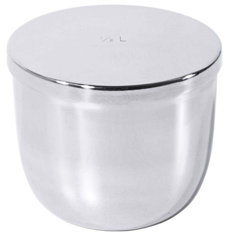 Cassata-Eisform mit Deckel, EdSt., I: 0,5 ltr., D: 9,5 cm, H: 8,5 cm