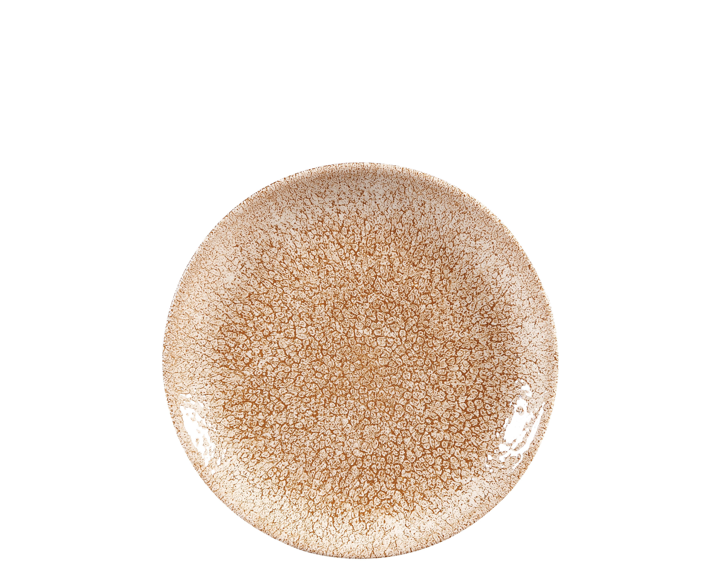 Churchill, Raku : Garnet Orange - Teller flach Coup, 16,5 cm