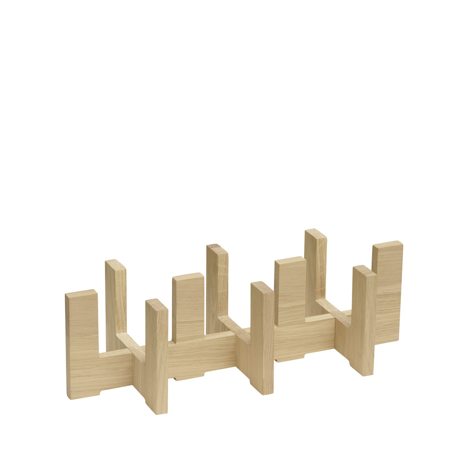 Podest VALO fuer 3 Glaskaraffen Art-Nr. 17025 - 17027, Eichenholz geoelt, 41 x 16 cm, H: 12 cm