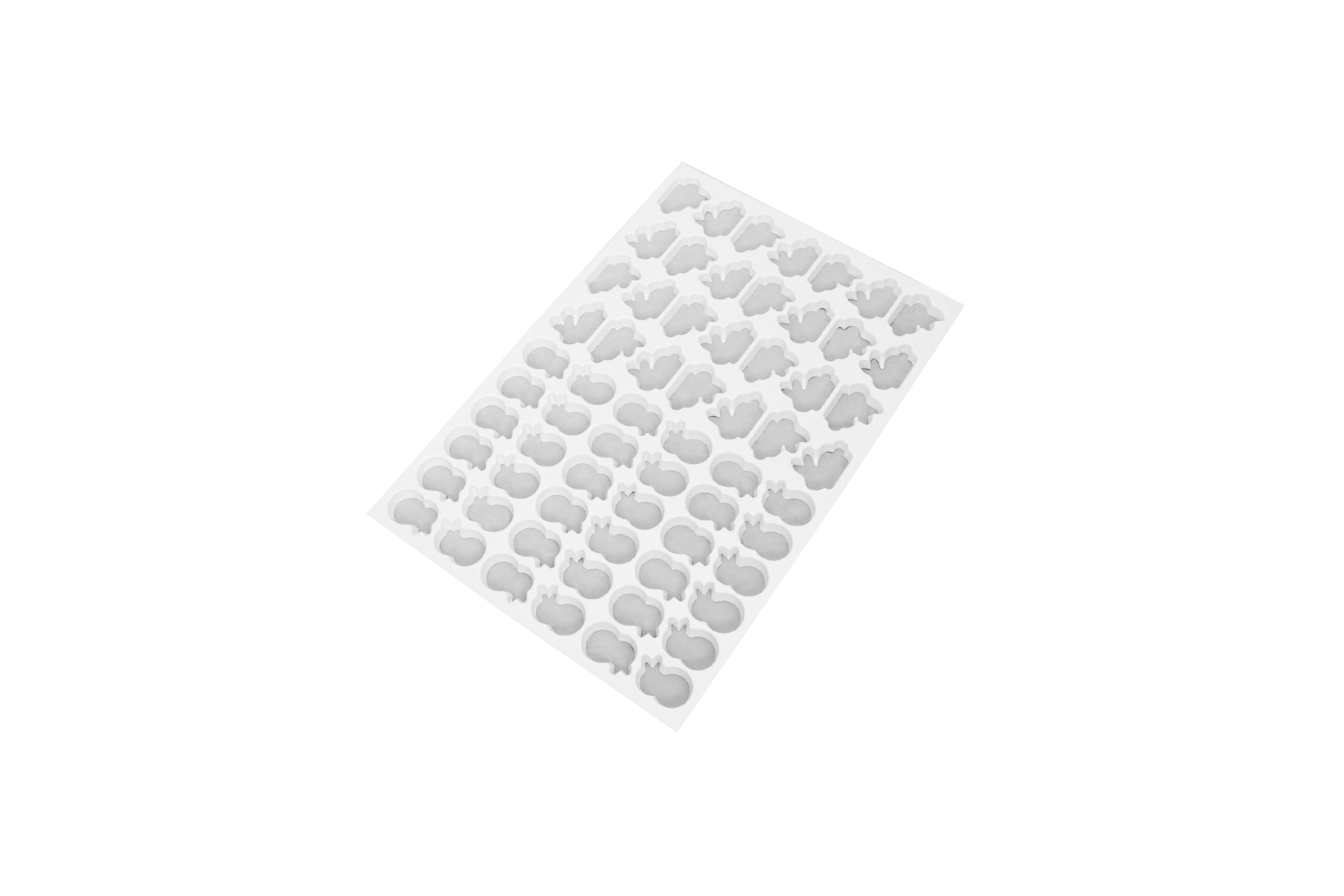 Ausstechmatte aus Kunststoff Hase/Küken, No. 13, 92 mm