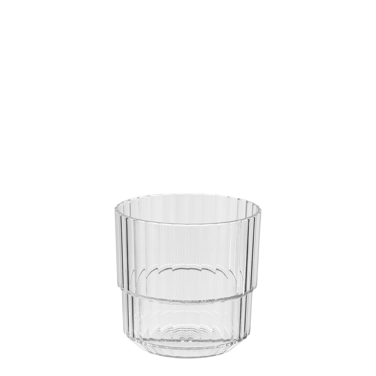 Trinkbecher Linea, Tritan, D: 8,5 cm, H: 8 cm, I: 220 ml, Farbe: crystal clear
