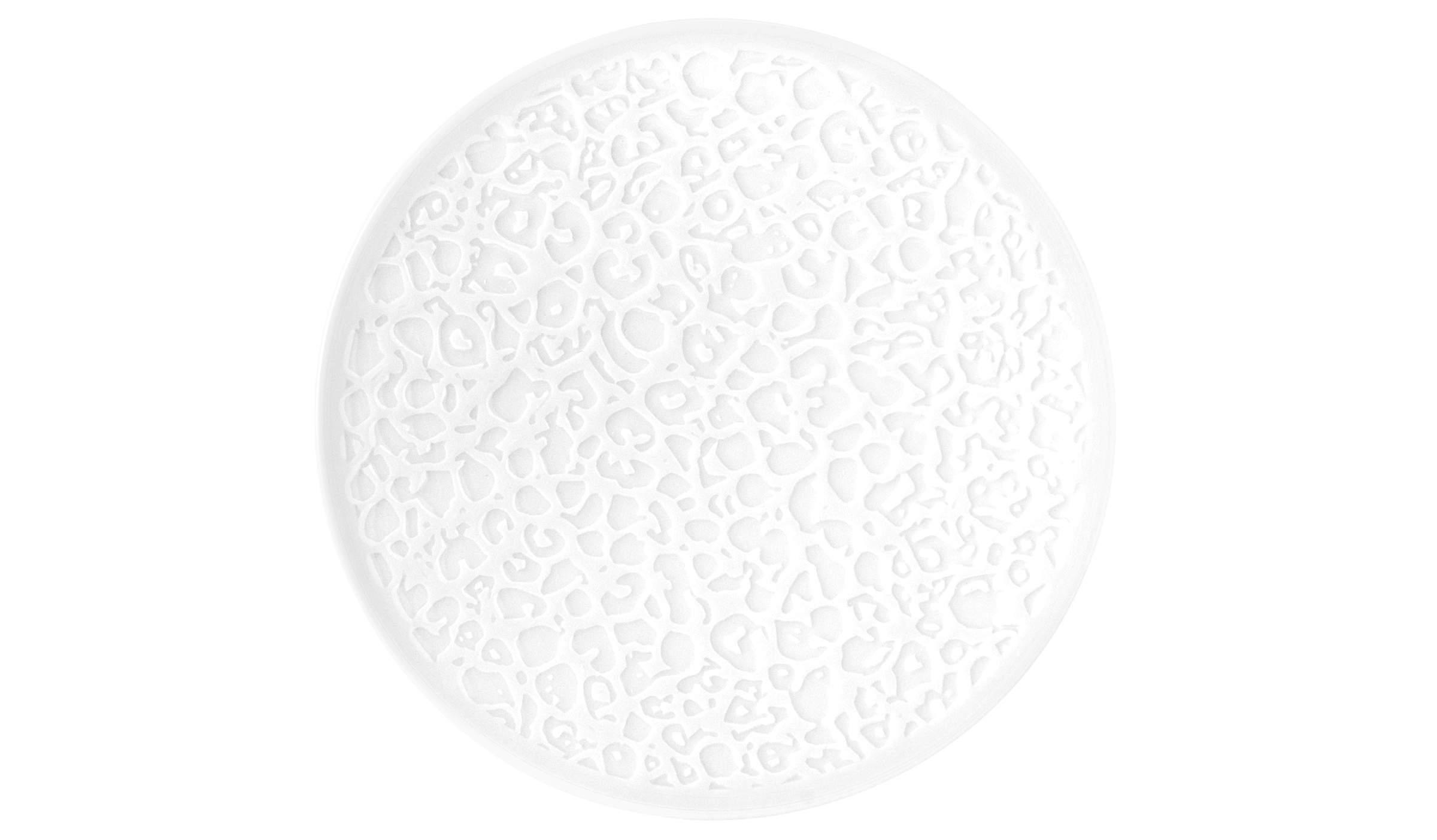 Seltmann Weiden, Nori : Weiss - Brotteller flach, Vollrelief, 16,5 cm