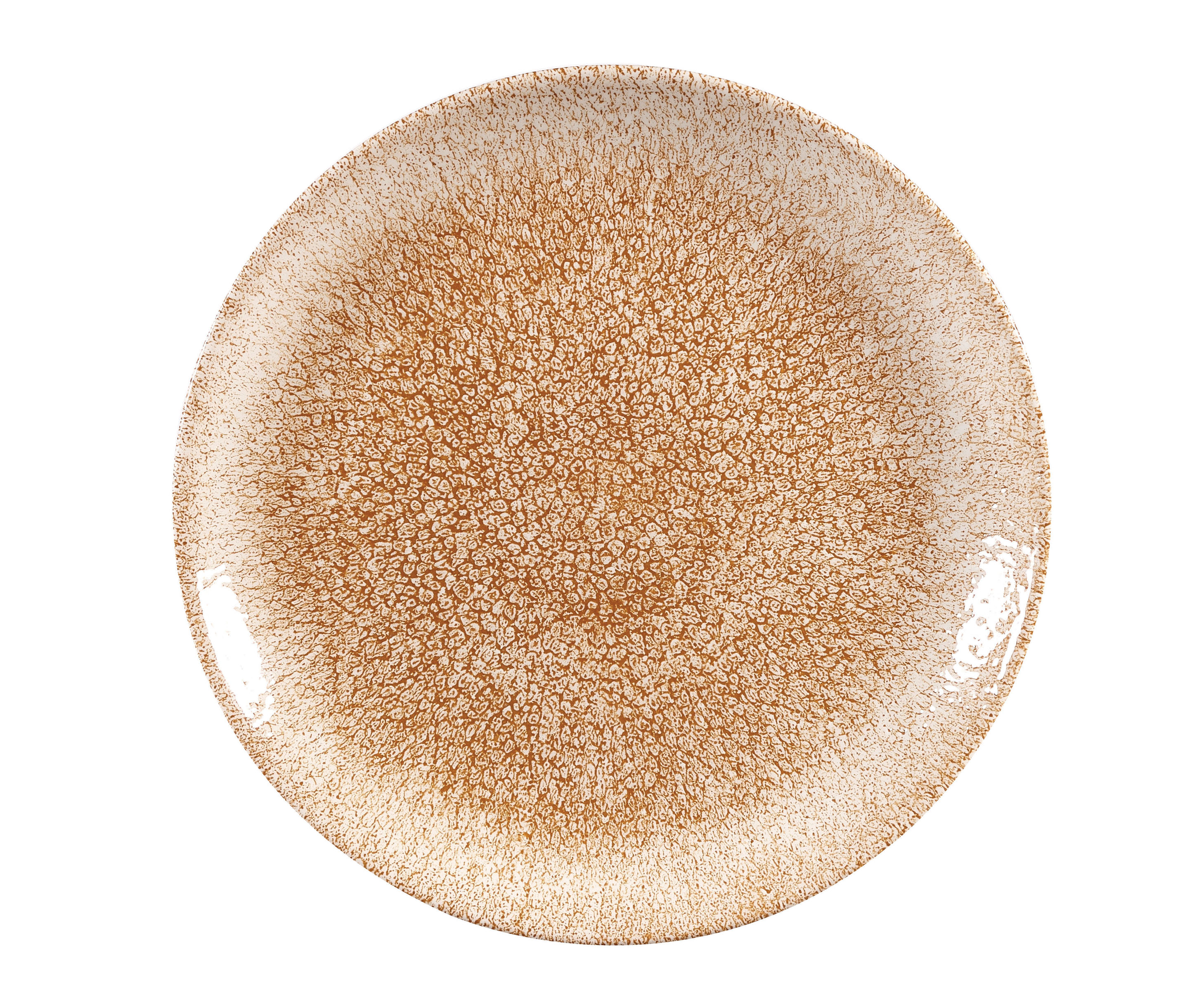 Churchill, Raku : Garnet Orange - Teller flach Coup, 21,7 cm