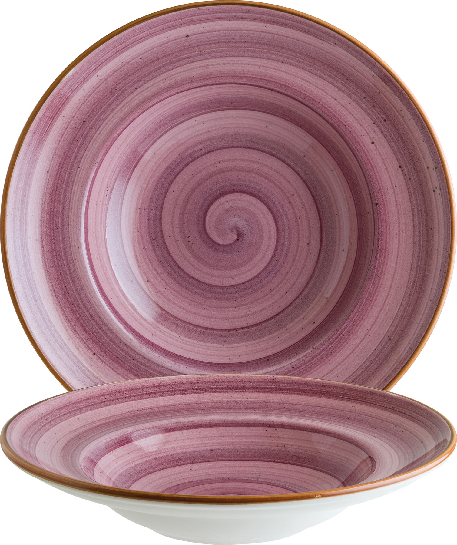 Aura, Blackberry : Gourmet Pastateller tief Fahne, 27 cm/ 0,45 ltr.