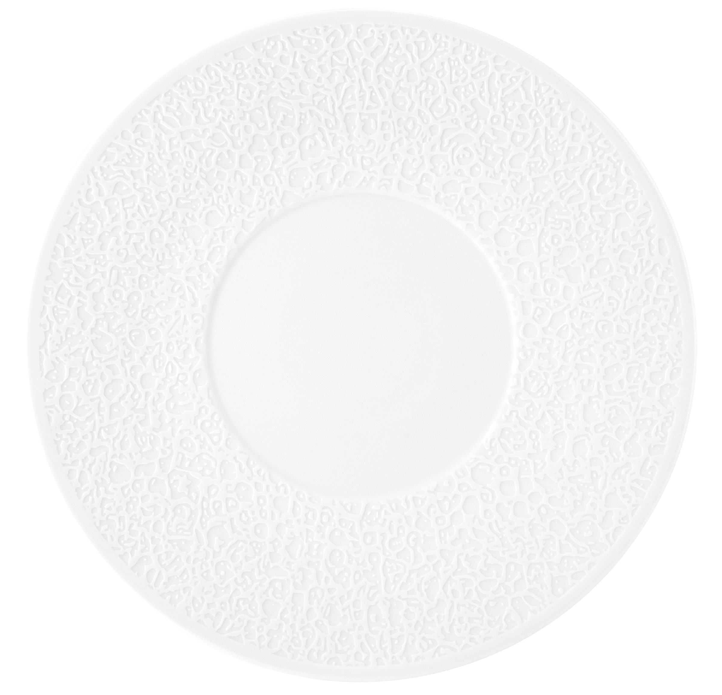 Seltmann Weiden, Nori : Weiss - Platzteller flach, breites Relief, 33 cm