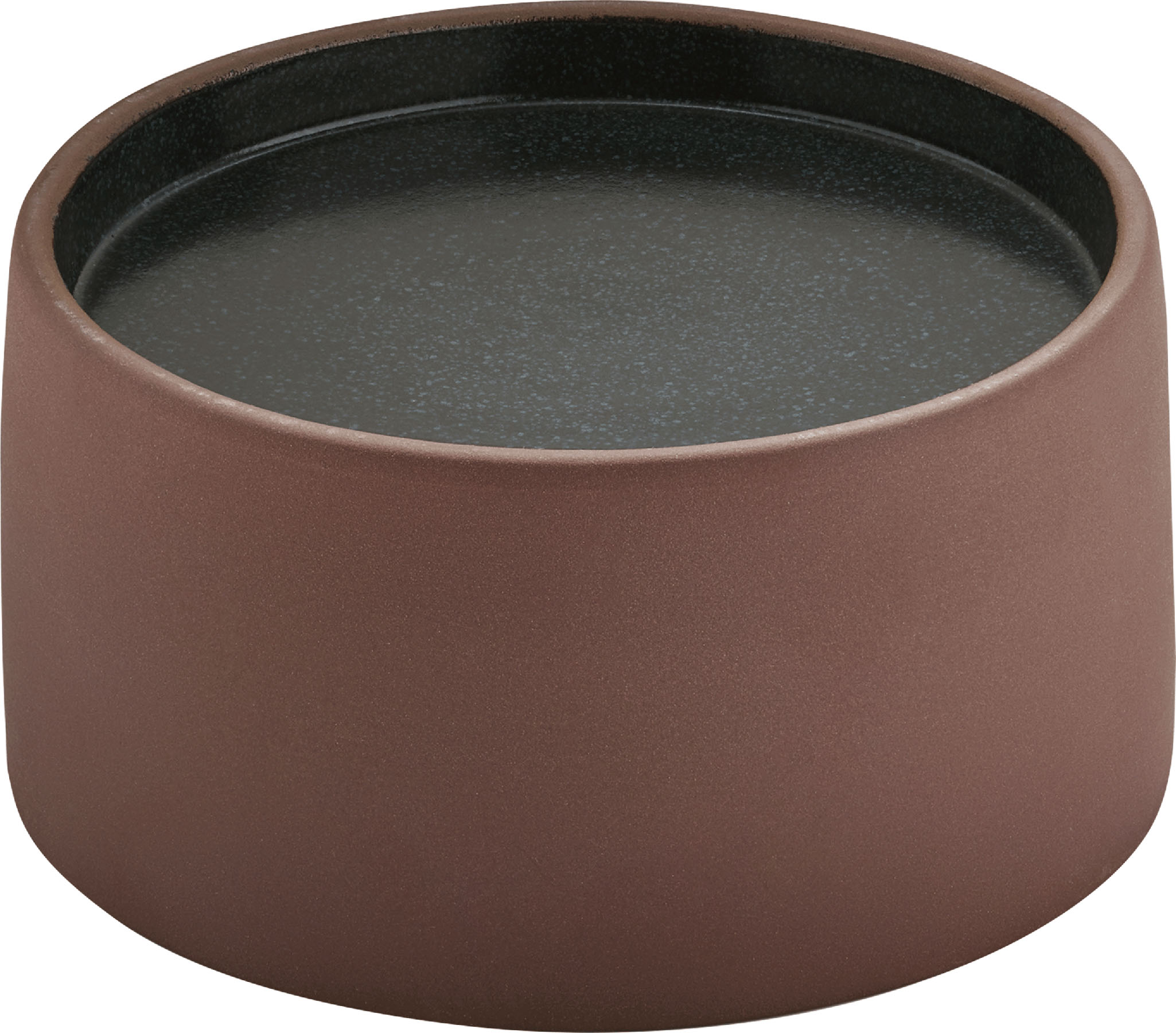 Playground, Steinzeug - 2in1 ARTISAN : Bowl/ Plateau braun-schwarz, 16 x 8,3 cm/ 1 ltr.
