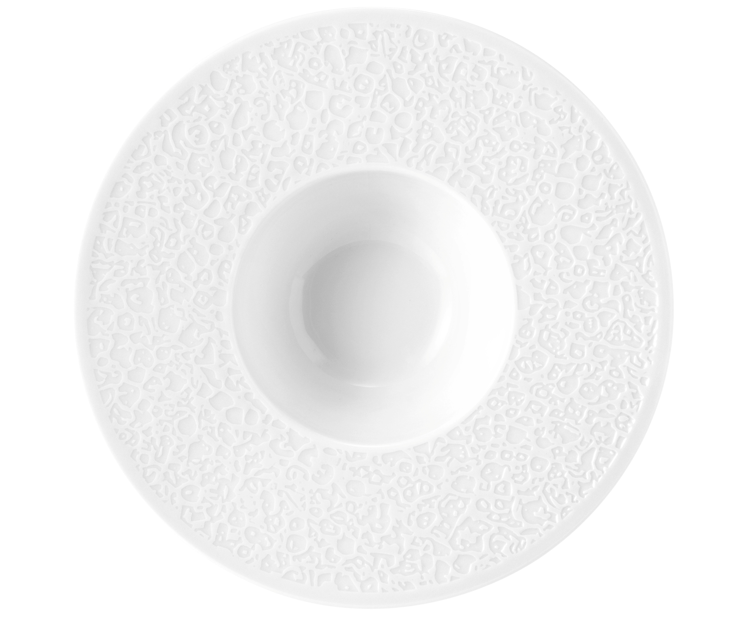 Seltmann Weiden, Nori : Weiss - Pastateller tief, Relief breit, 26,5 cm/ 0,37 ltr.