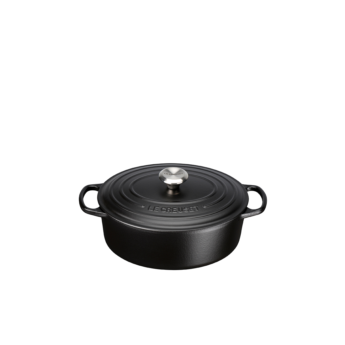 Le Creuset, Gusseisen - Bräter oval Signature, 29 cm/ 4,7 ltr., Fb. Schwarz