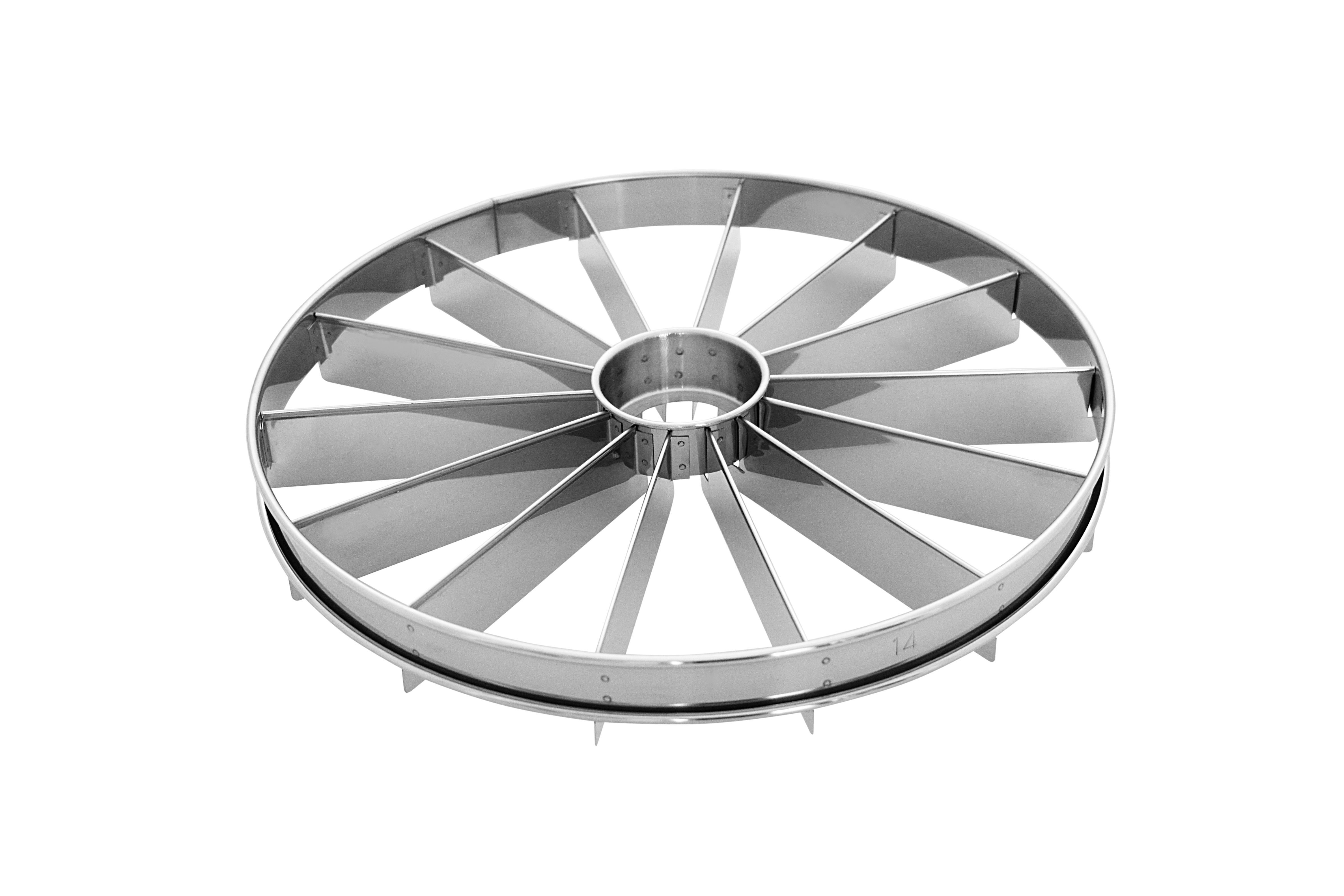 Tortenteiler, 14 Teilungen, Edelstahl, D: 33 cm, H: 2,8 cm