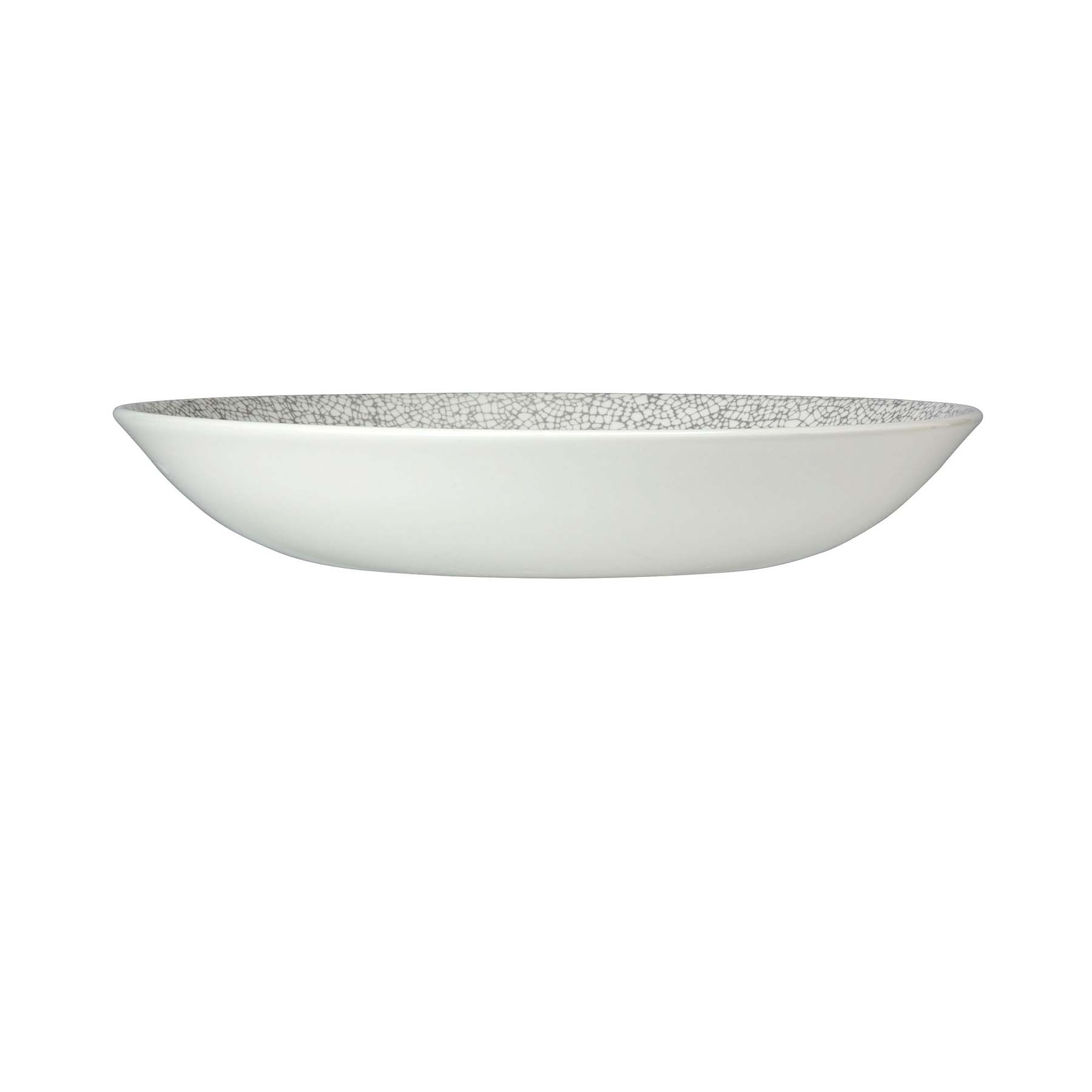 Steelite, Ink : Crackle Grey 1761 - Teller tief Coup, 25,2 cm/ 1,2 ltr.