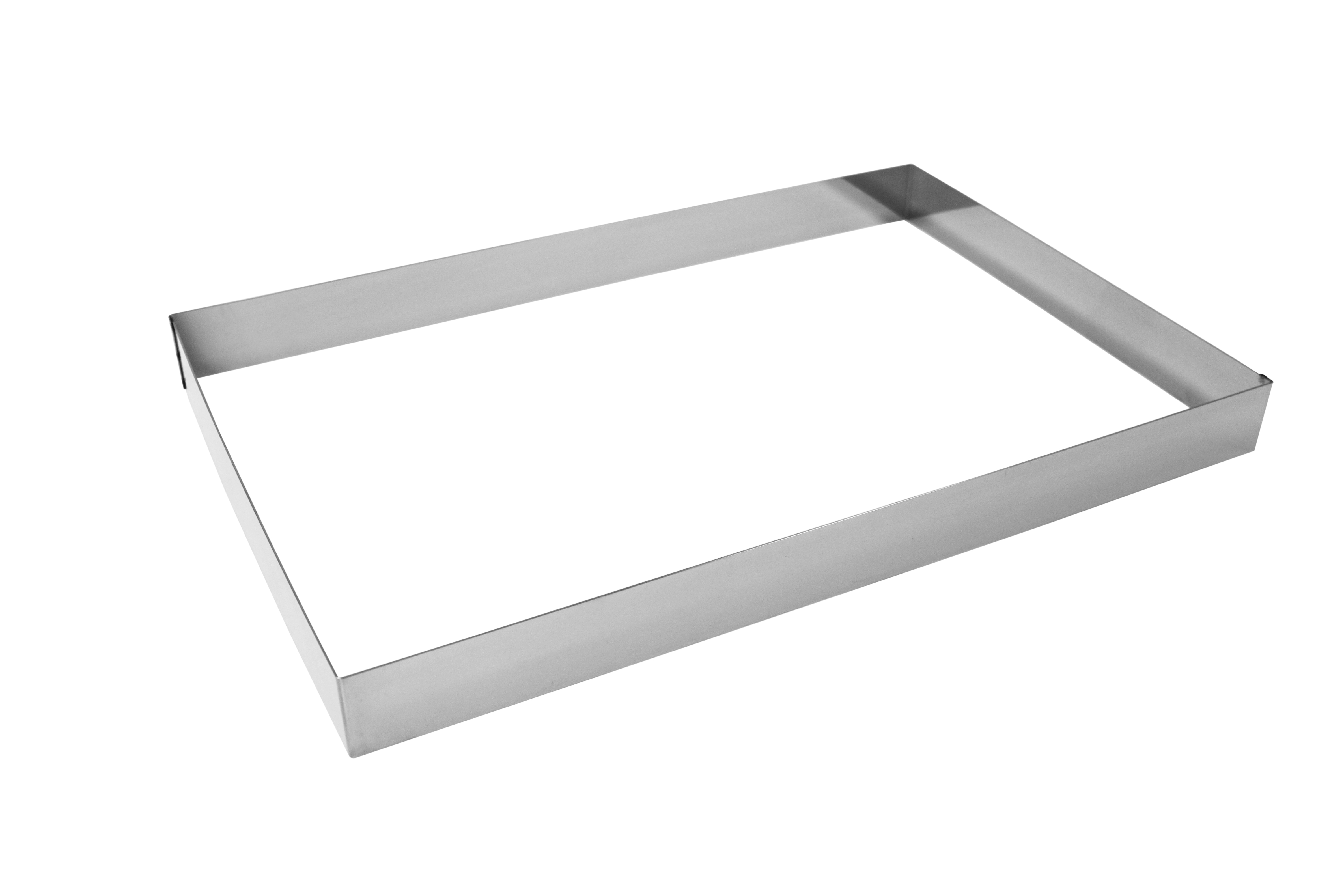 Tortenring Rechteck, Edelstahl, 38 x 58 x 5 cm