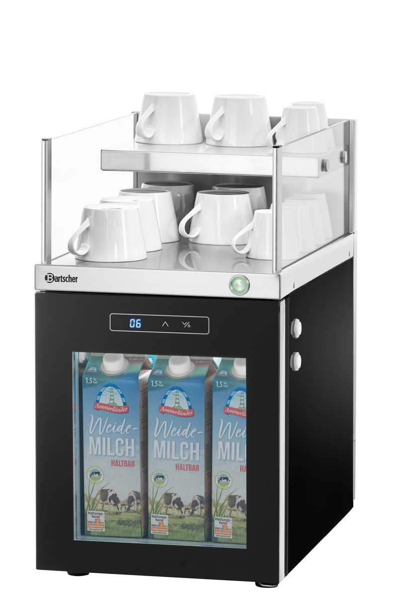 Milchkühlschrank-Tassenwärmer-Kombi
