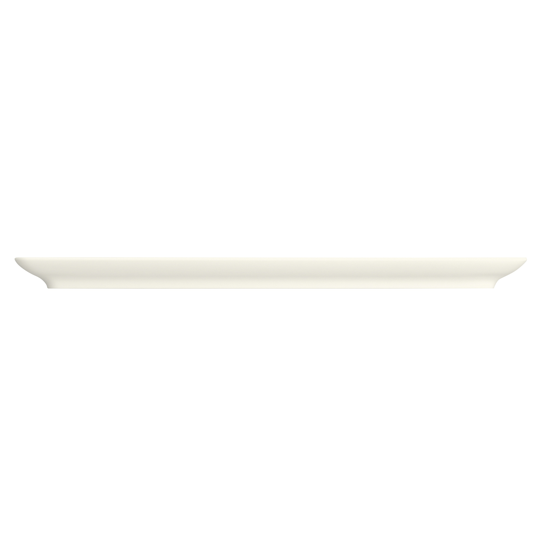 Bauscher, Purity - Platte rechteckig Coup, bonewhite, uni, 18 x 9 cm
