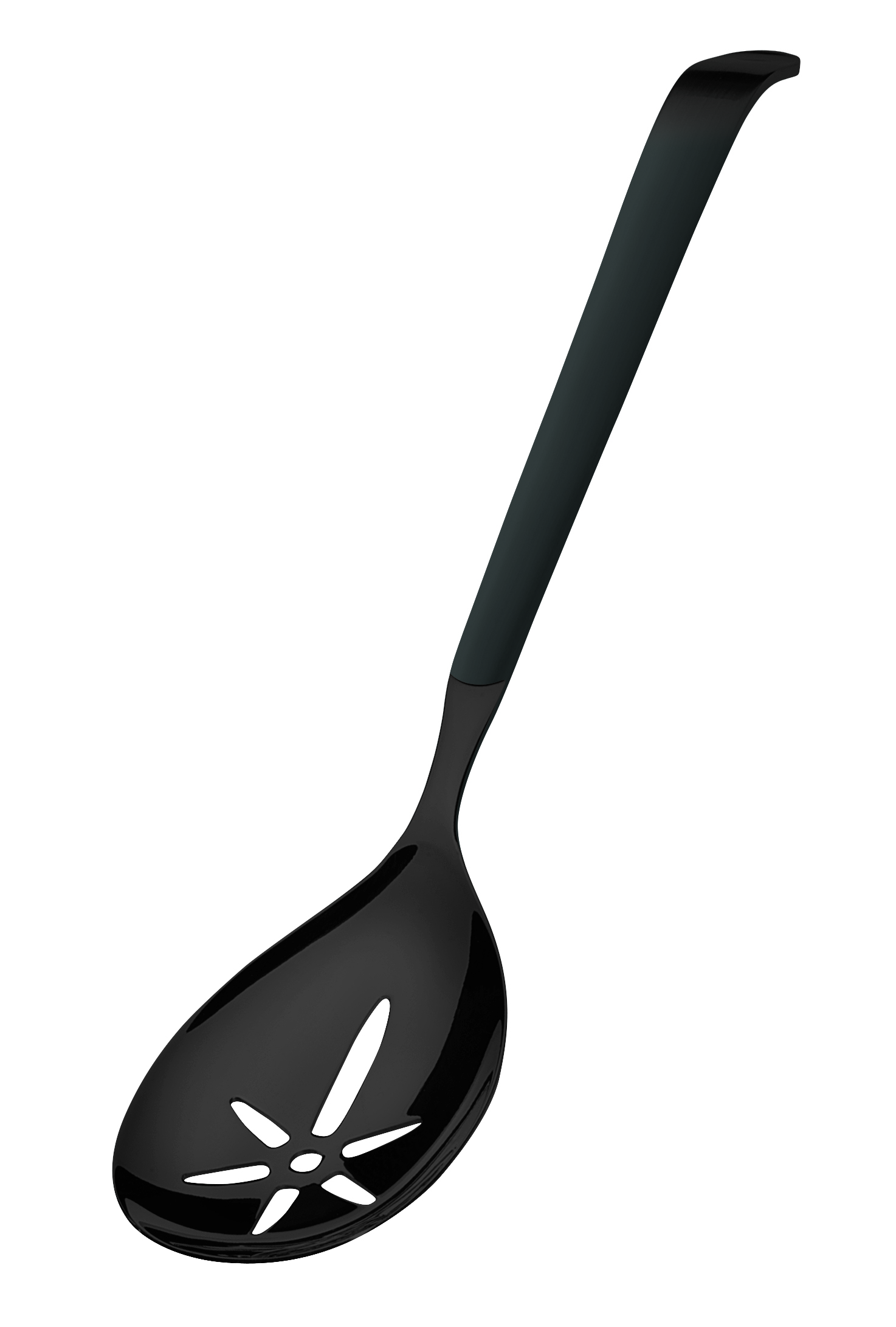 Amefa, Buffet 1319 : PVD Schwarz - Chafing-Löffel geschlitzt 317 mm