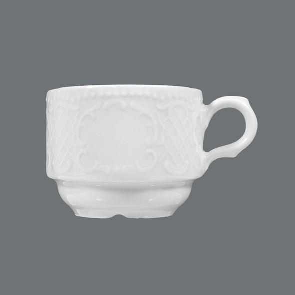 Seltmann Weiden, Salzburg - Mocca-Obere, stapelbar, weiss uni, 0,09 ltr.