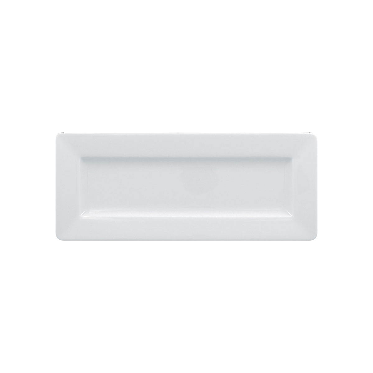 Teller/ Platte, rechteckig, uni, weiss, 29,4 x 12 x 2,3 cm