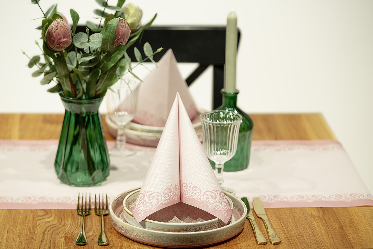 Tischläufer Rollenware - JANINA Linclass-Premium 40 cm x 24 lfm