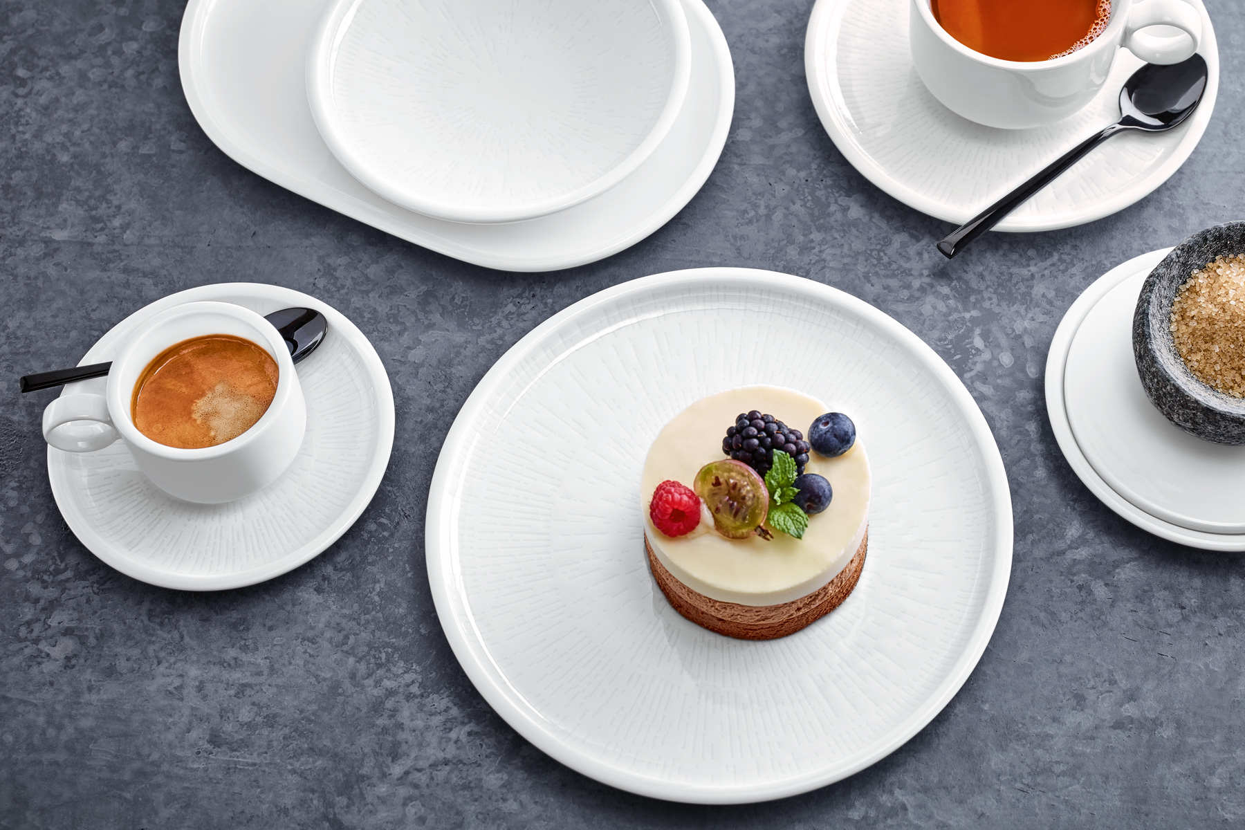 Schönwald, Shiro : Struktur - Espresso-Untere, weiss, 12,6 cm