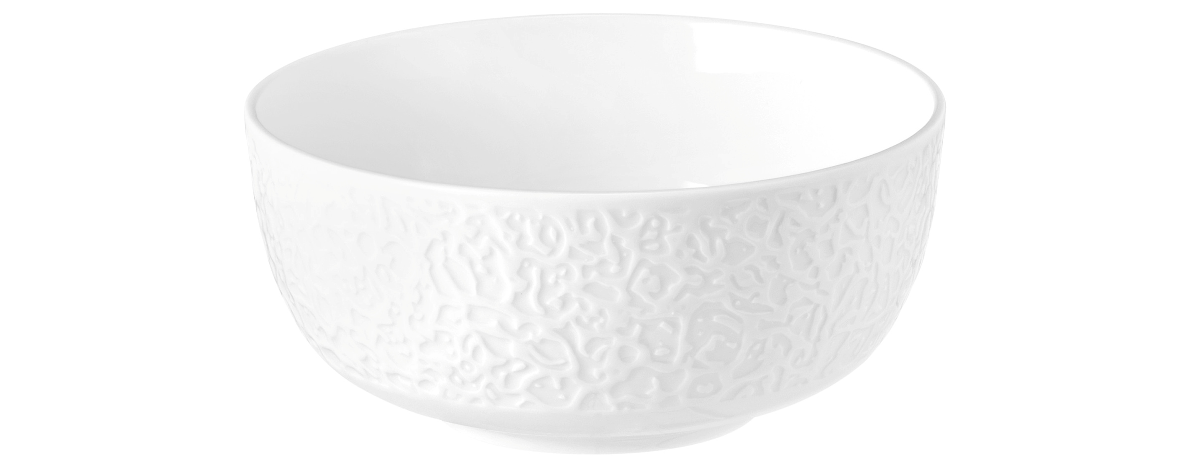 Seltmann Weiden, Nori : Weiss - Müslischale, Relief, 15 cm/ 0,82 ltr.