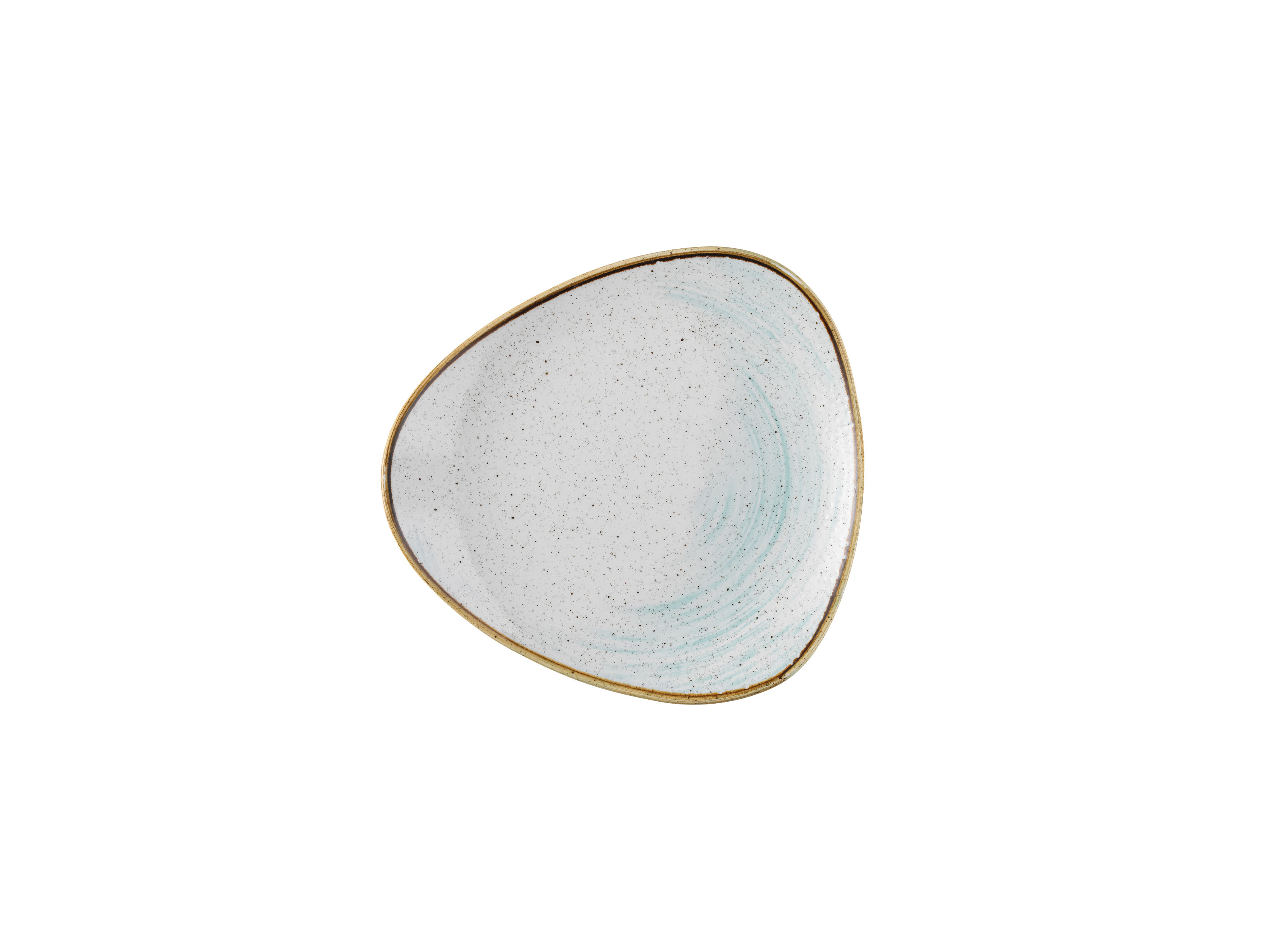 Churchill, Stonecast Accents : Duck Egg Blue - Teller flach dreieckig, 24,5 cm