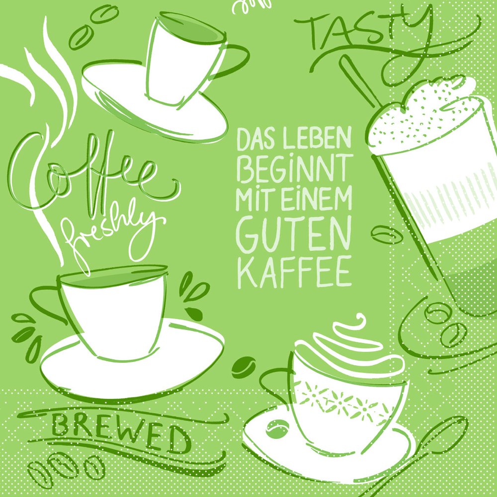 Servietten - TASTY COFFEE Tissue
