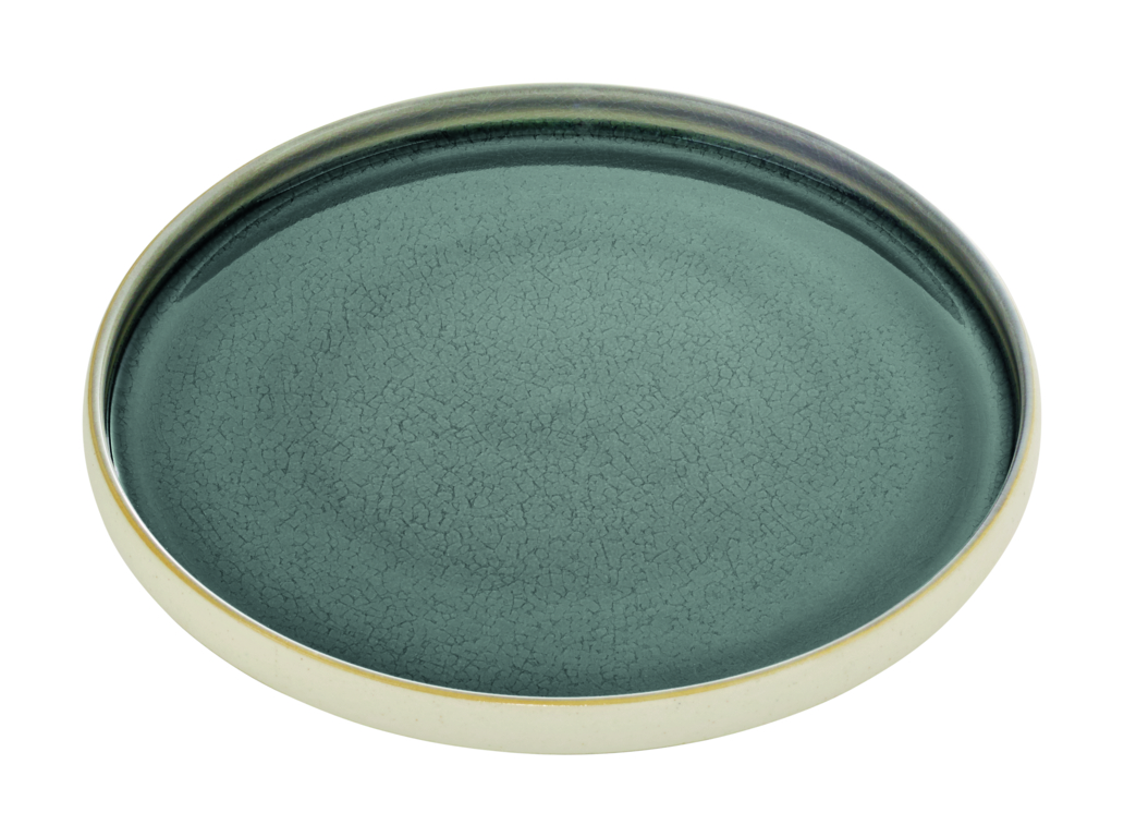 Playground, Steinzeug - NARA Grau : Teller flach rund 27 cm