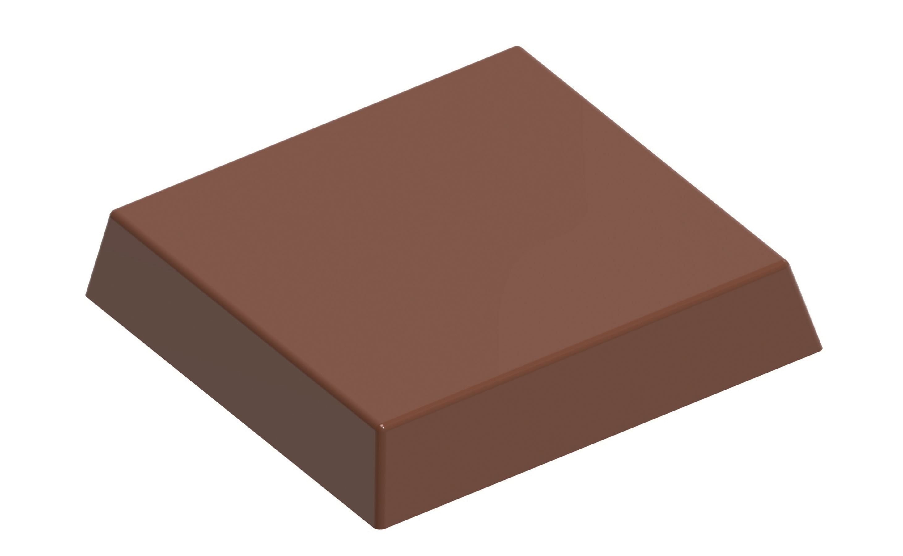 Schokoladen- Form Keks, 275 x 135 mm, 3 x 7 Stück 30,5 x 30,5 x 5,6 mm