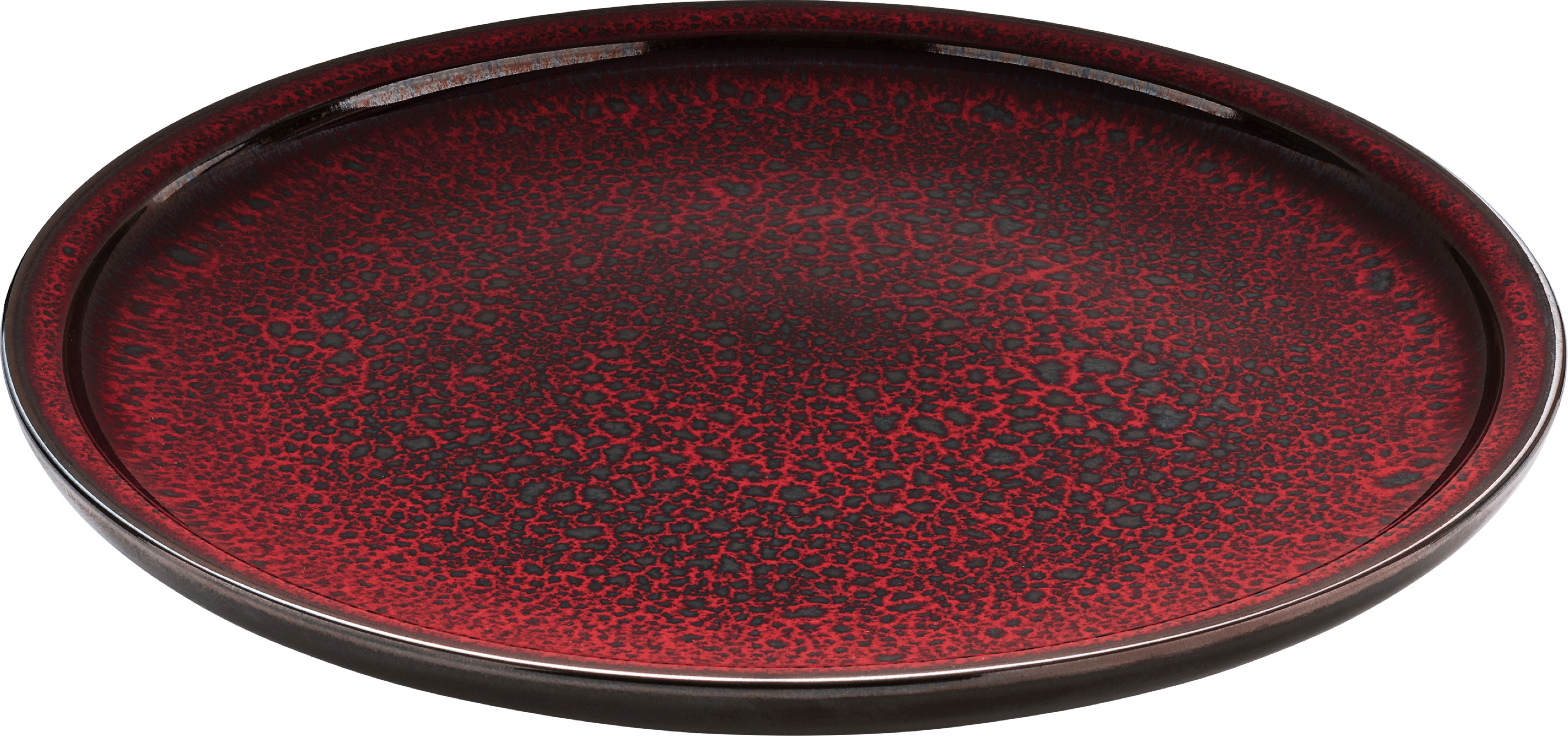 Playground, Steinzeug - GLOW : Teller, flach coup rund, 30 x 3,1 cm