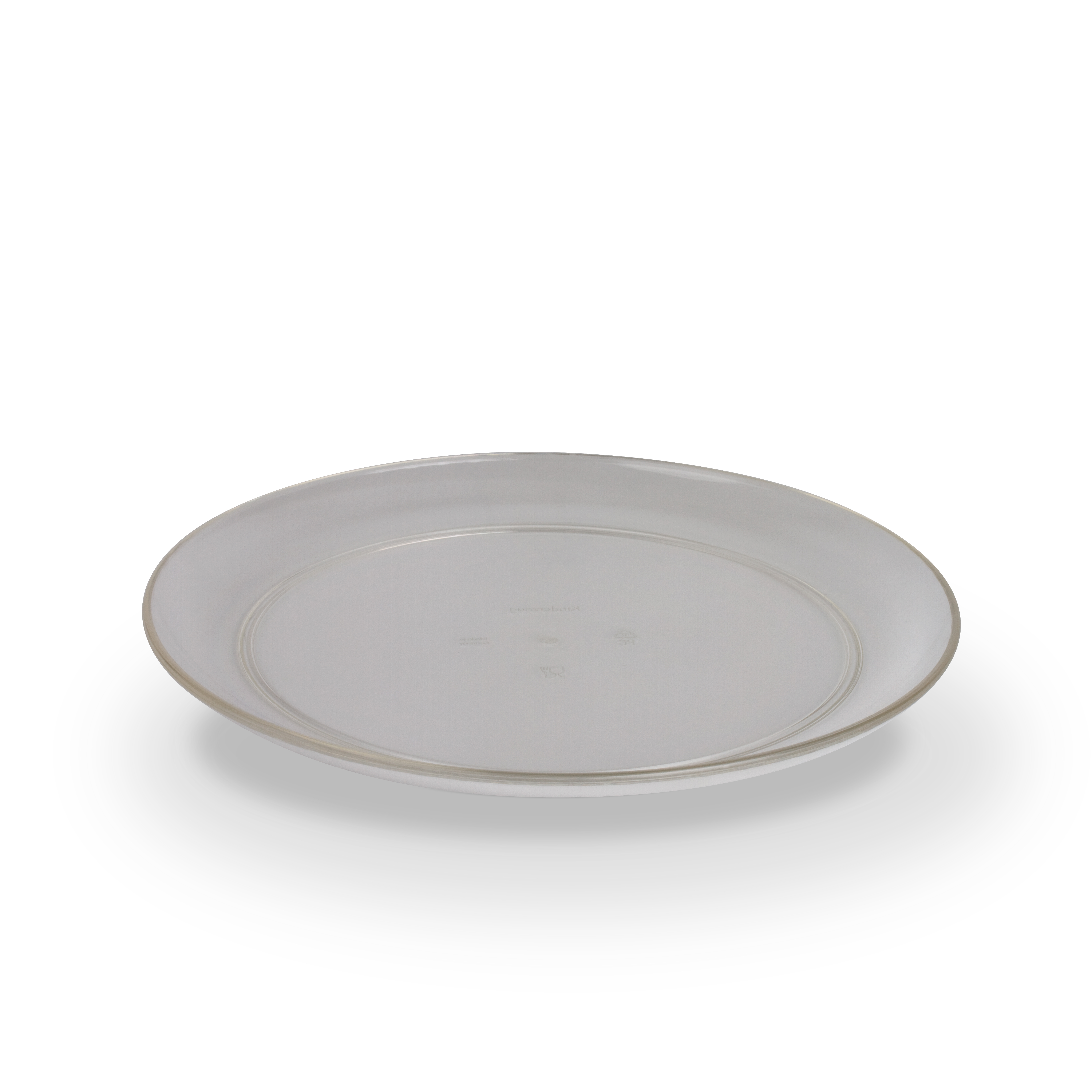 Dessertteller PC, uni, transparent, D: 19 cm