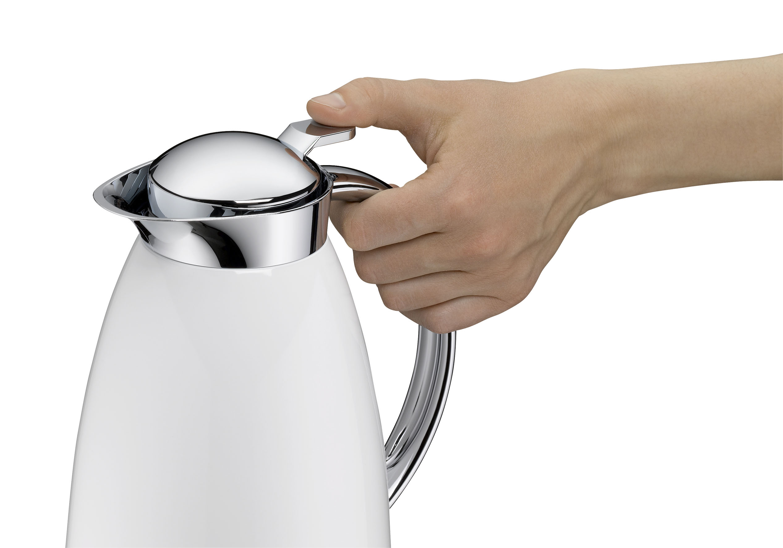 Isolierkanne Alfi GUSTO, Inhalt: 1,0 ltr., Farbe: Coconut White poliert