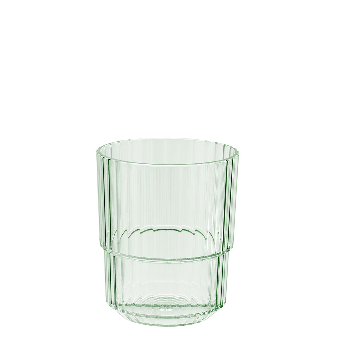 Trinkbecher Linea, Tritan, D: 8,5 cm, H: 10 cm, I: 300 ml, Farbe: light green