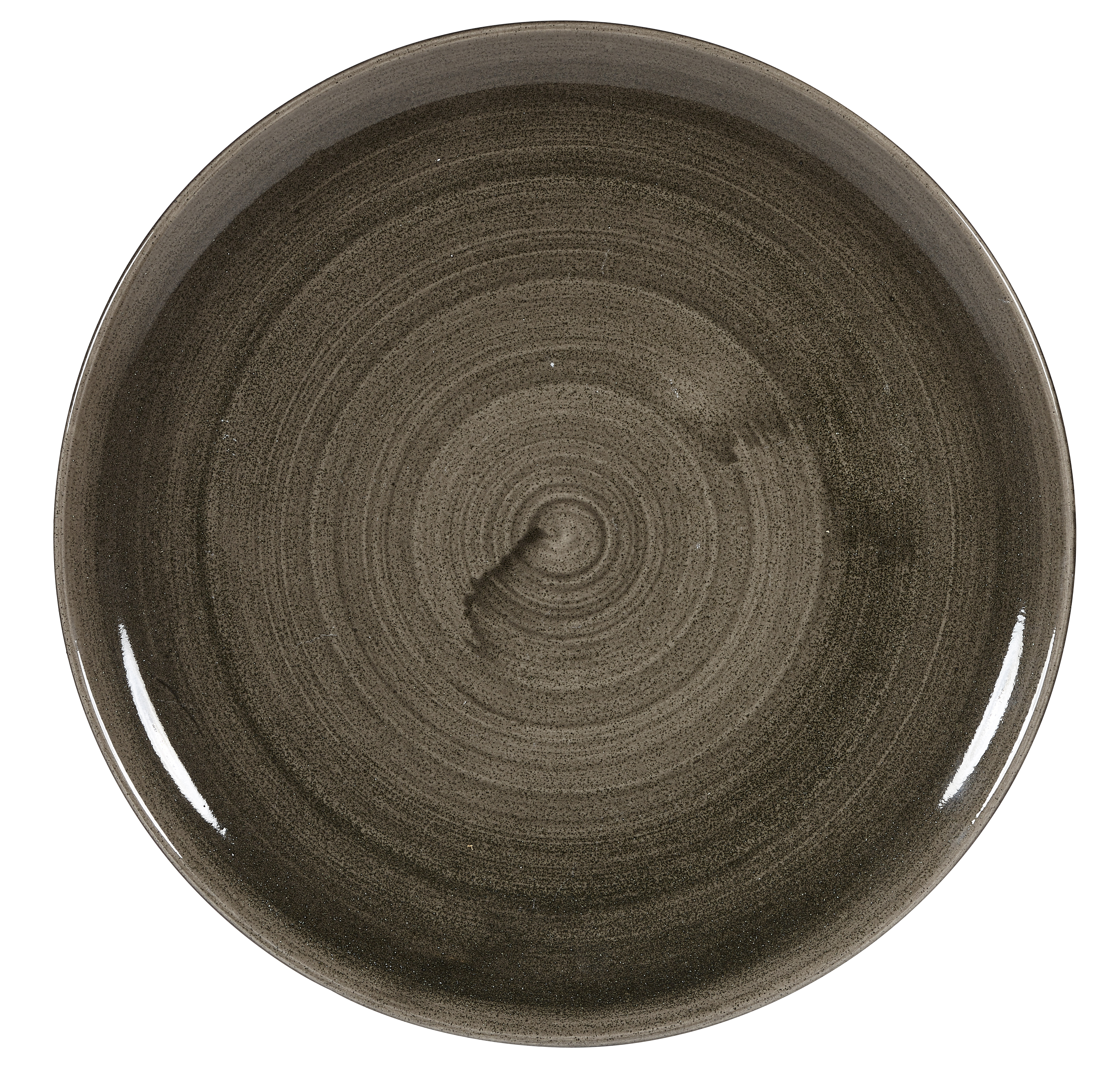Churchill, Stonecast Patina : Iron Black - Teller flach Coup, 32,4 cm