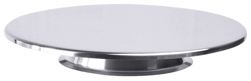 Tortenplatte mit flachem Fuß, EdSt., D: 30 cm, H; 5,5 cm