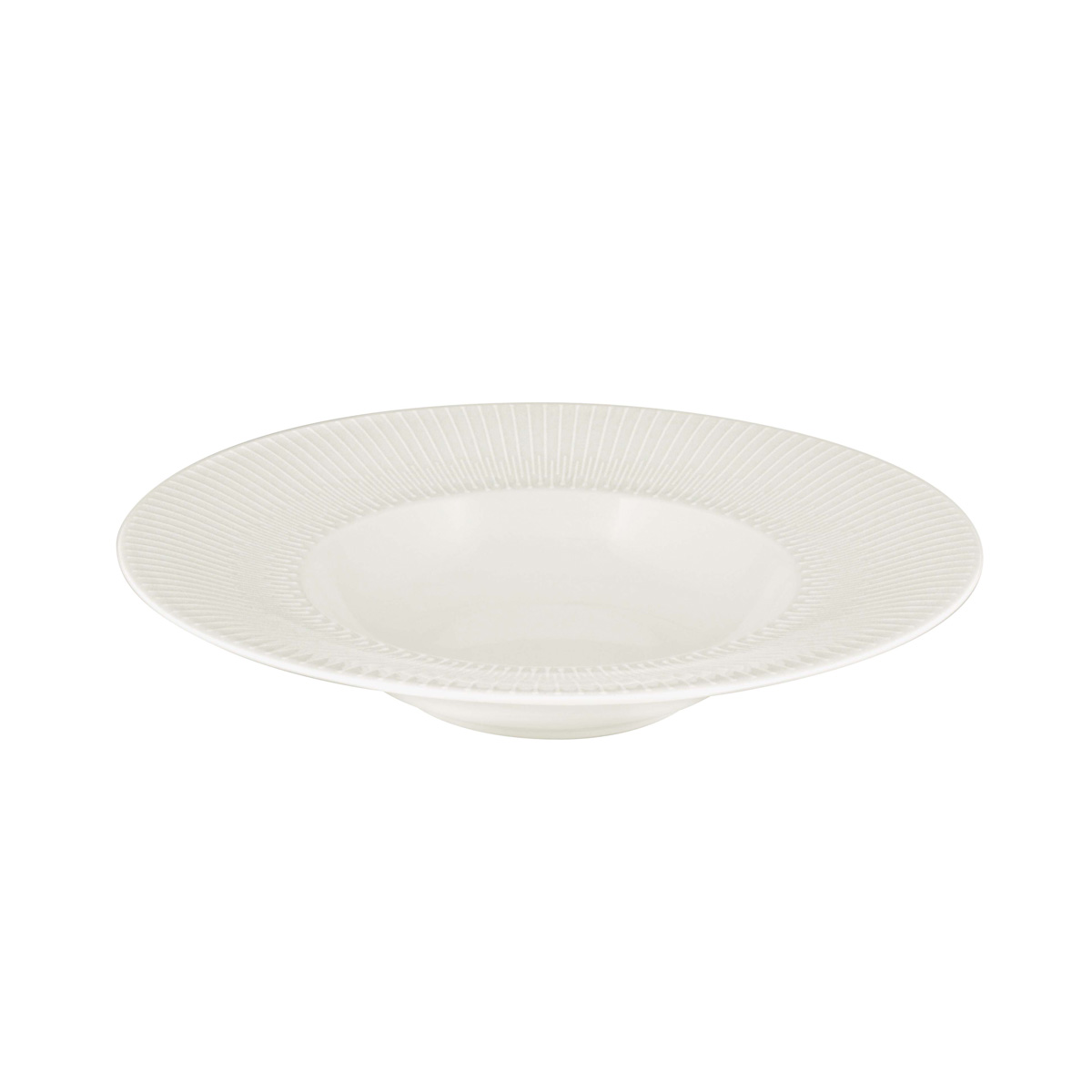 Schönwald, Vibes - Teller tief rund Fahne Relief, bonewhite, 24 cm/ 0,25 ltr.