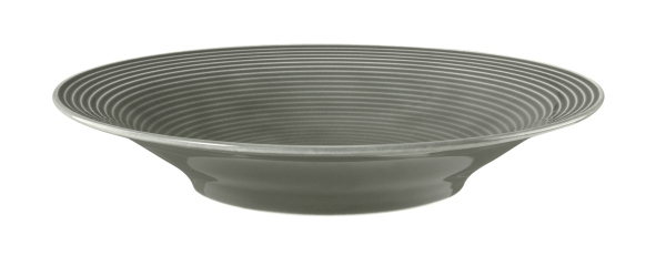 Seltmann Weiden, Beat : Perlgrau - Suppenteller rund mit Relief, 22,5 cm/ 0,4 ltr.