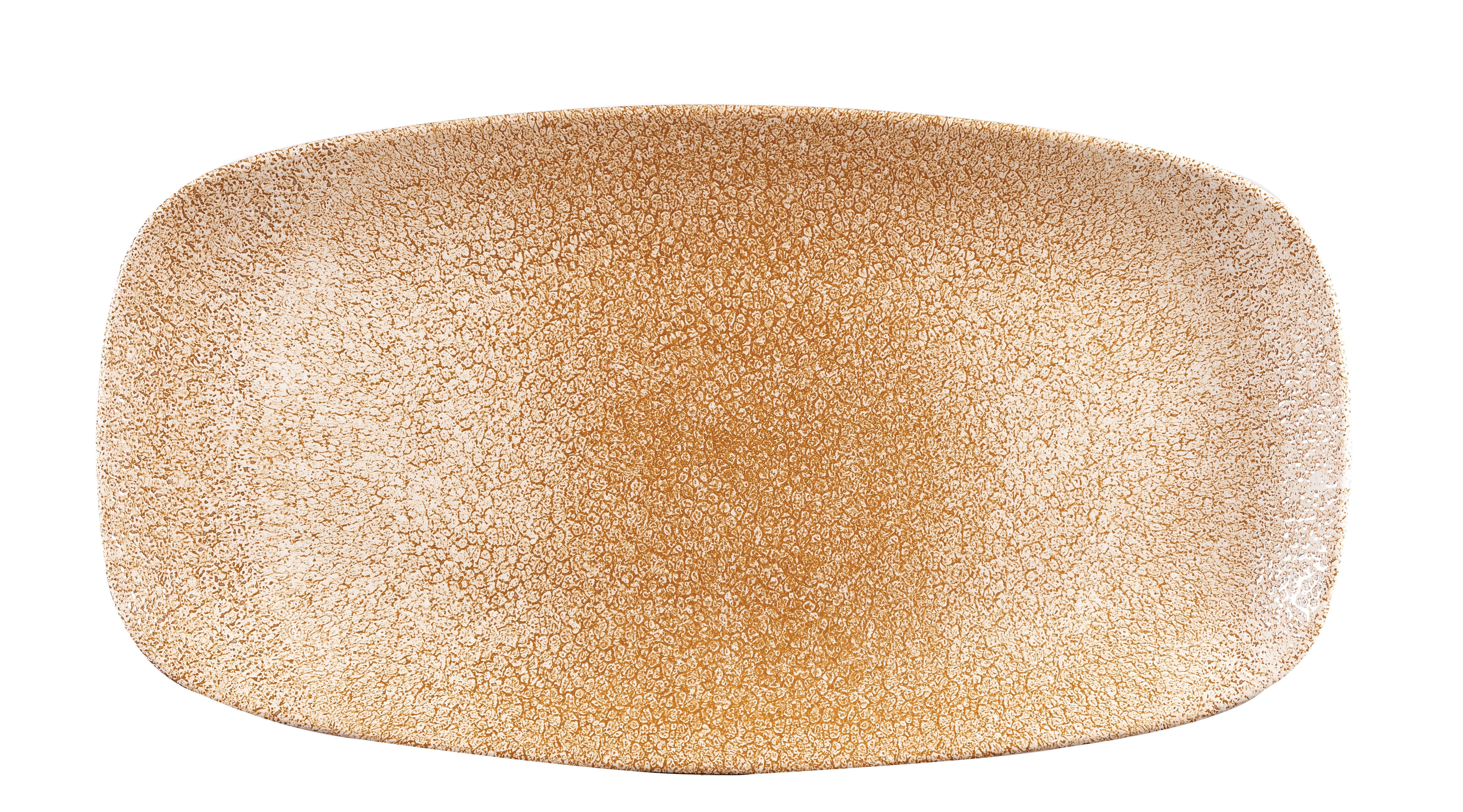 Churchill, Raku : Garnet Orange - Platte rechteckig, 35,5 x 18,9 cm