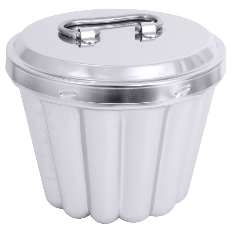 Puddingform, ohne Innenrohr, EdSt., I: 1,2 ltr., D: 14 cm, H: 13,5 cm