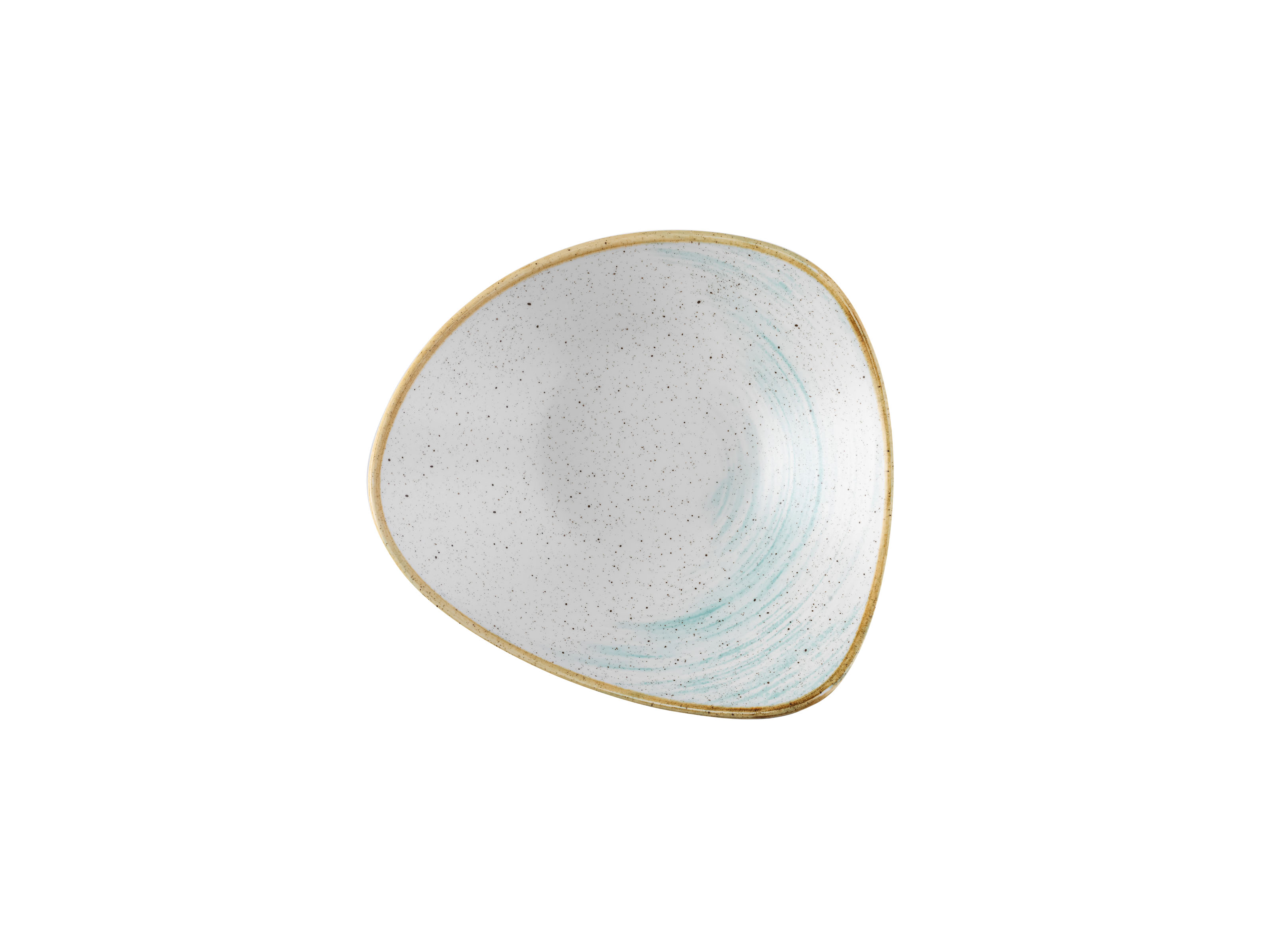 Churchill, Stonecast Accents : Duck Egg Blue - Schale dreieckig, 23,5 cm/ 0,6 ltr.